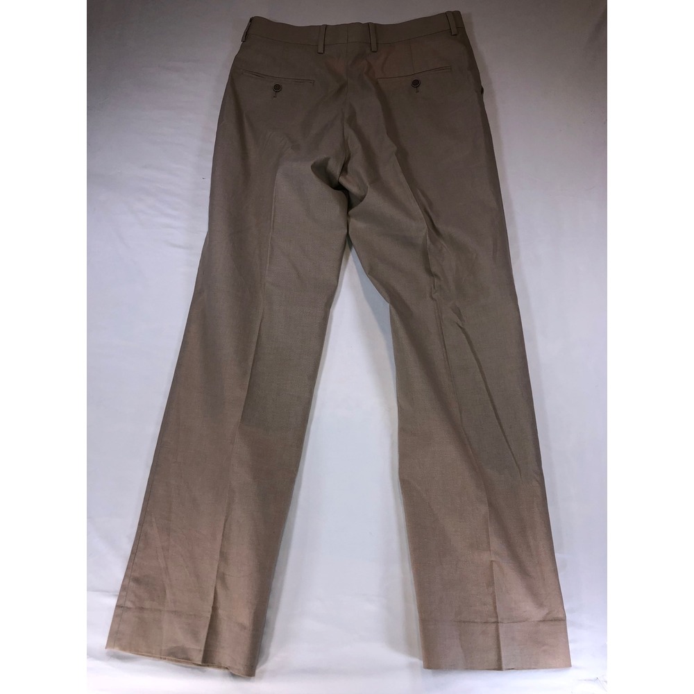 Alfani Slim Fit Stretch Pants Mens 32x32 Brown Cotton Spandex Trousers 01332